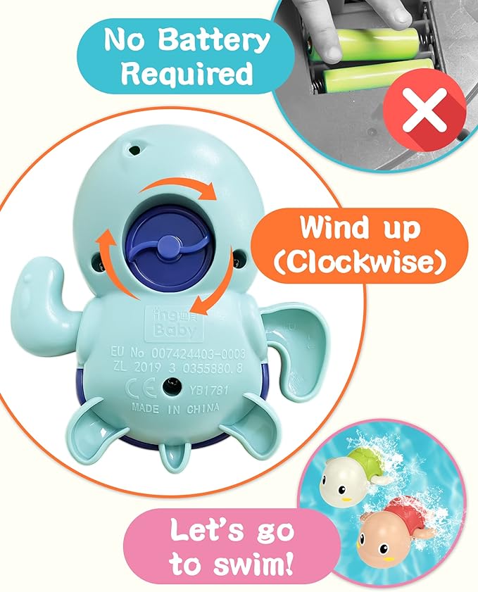 TinyTide - Interaktives Schildkröten-Badespielzeug-Set