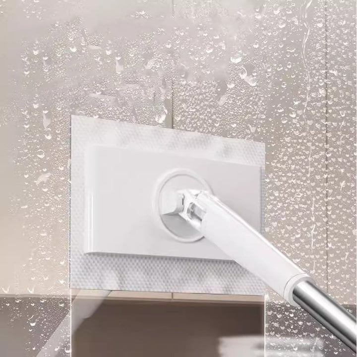 Flachmopp mit Einweg-Tüchern &amp; Klappkopf | Schnelle Bodenreinigung für Holz, Laminat &amp; Fliesen | Leicht &amp; hygienisch