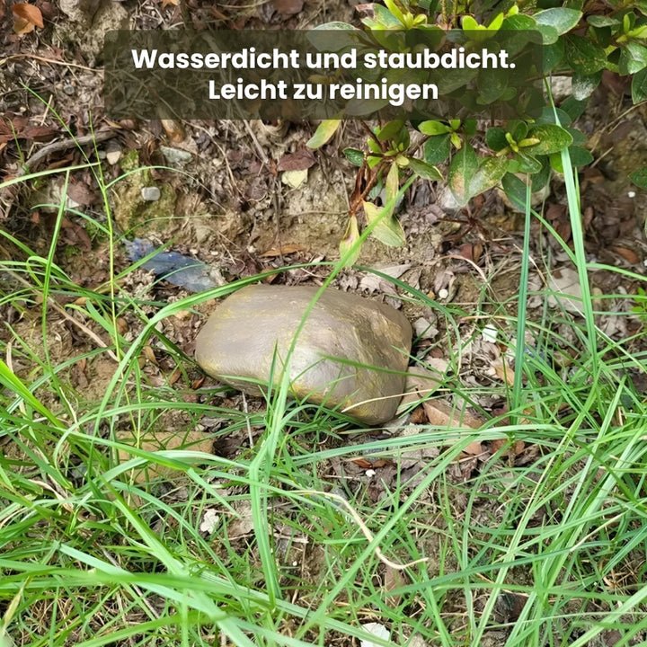 Tarn-Steinsafe für Garten &amp; Outdoor – RockFort Geheimversteck aus robustem Harz | Wasser- &amp; staubdicht | Für Schlüssel, Bargeld, Wertsachen