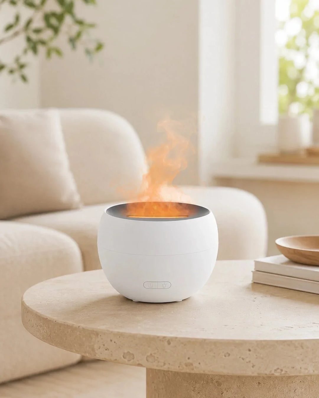 Aroma Diffusor | Flammenähnlicher Ultraschall-Diffusor mit LED-Licht und 150 ml Wassertank