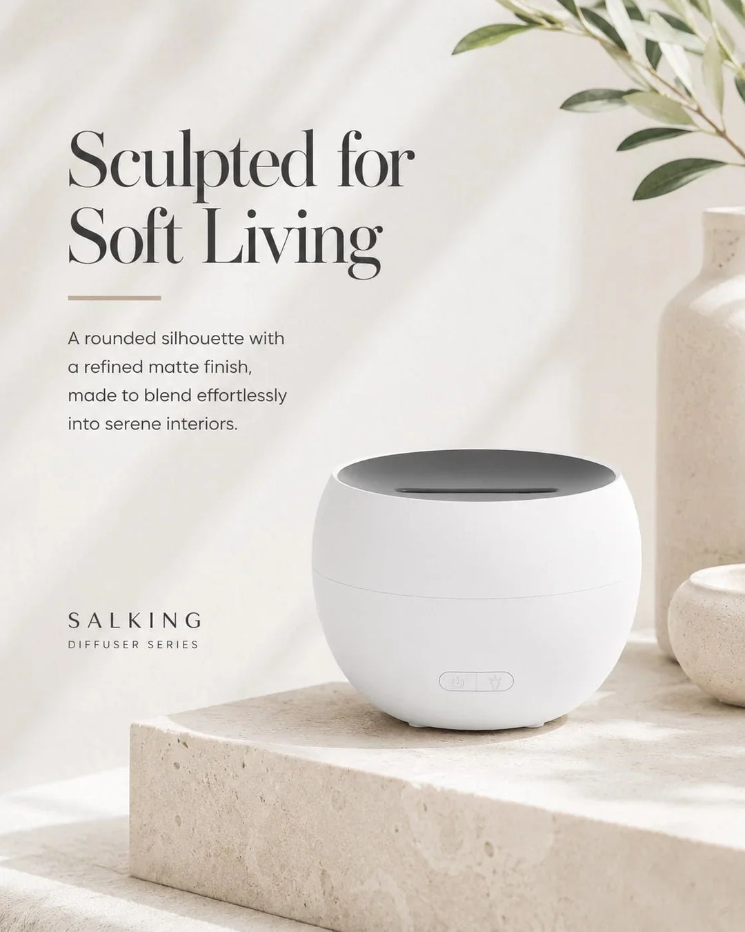 Aroma Diffusor | Flammenähnlicher Ultraschall-Diffusor mit LED-Licht und 150 ml Wassertank