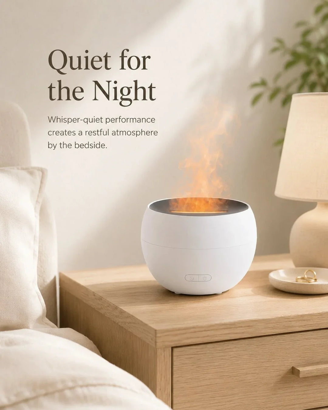 Aroma Diffusor | Flammenähnlicher Ultraschall-Diffusor mit LED-Licht und 150 ml Wassertank