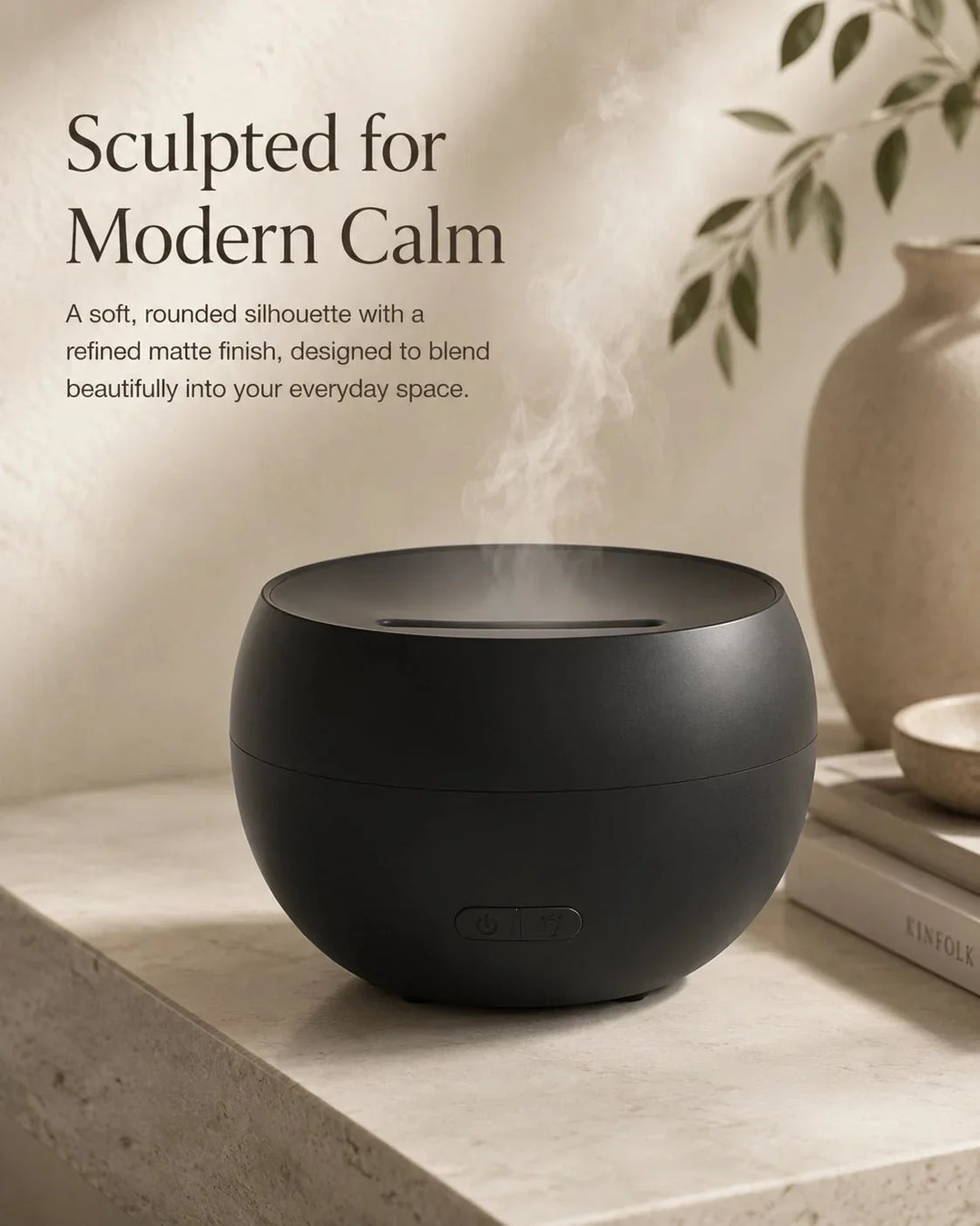 Aroma Diffusor | Flammenähnlicher Ultraschall-Diffusor mit LED-Licht und 150 ml Wassertank