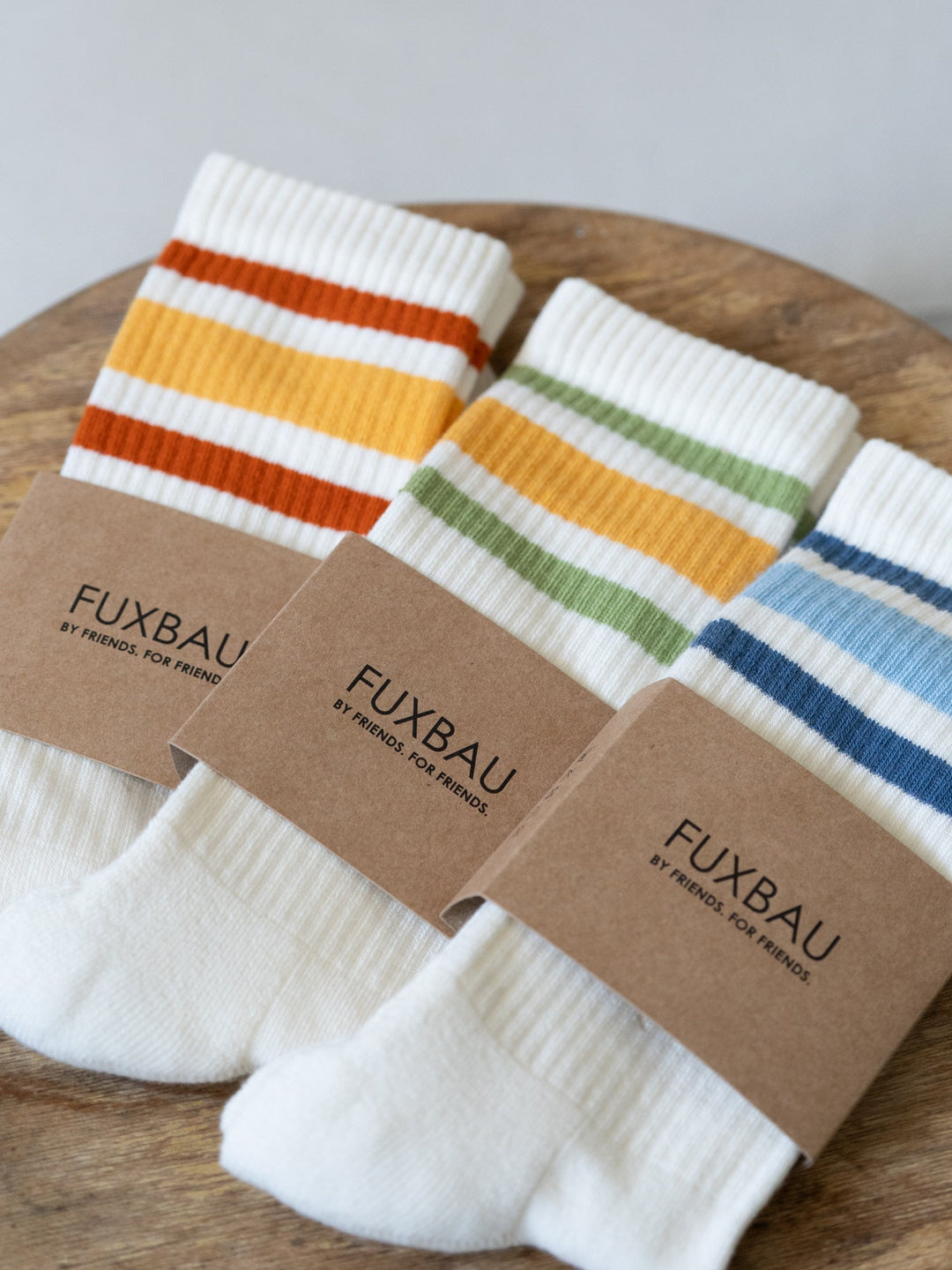 Tennissocken | Retro-Socken aus Biobaumwolle mit sportlichem Streifenlook