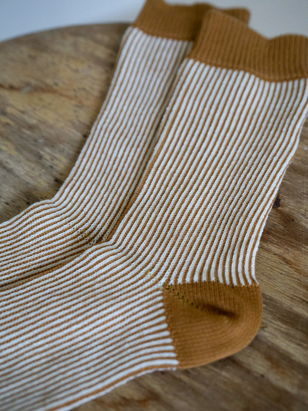 Damen Socken | Gestreifte Jacquard-Socken aus GOTS-zertifizierter Biobaumwolle