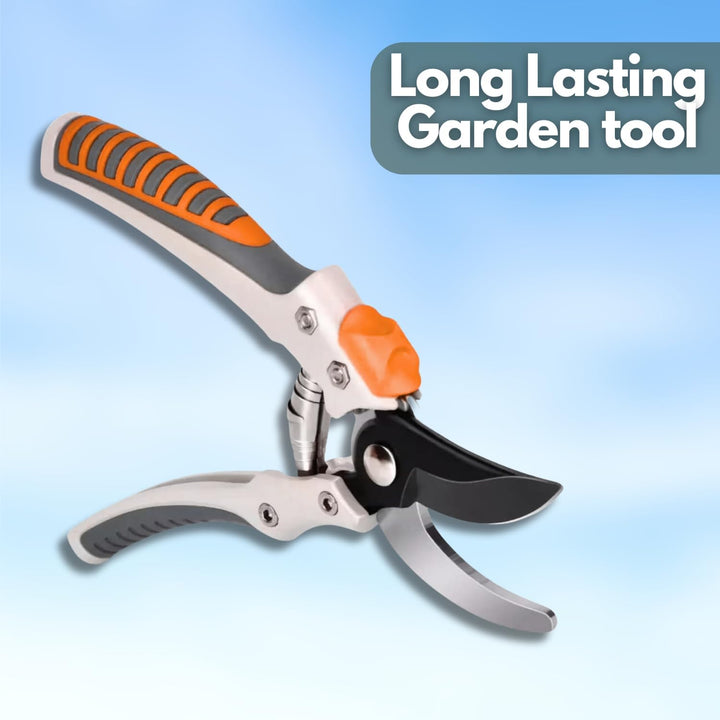 Bypass Gartenschere mit Kohlenstoffstahlklinge | Präzisionsschere für Äste bis 19 mm | Ergonomische Softgrip-Griffe | Für Garten &amp; Obstschnitt