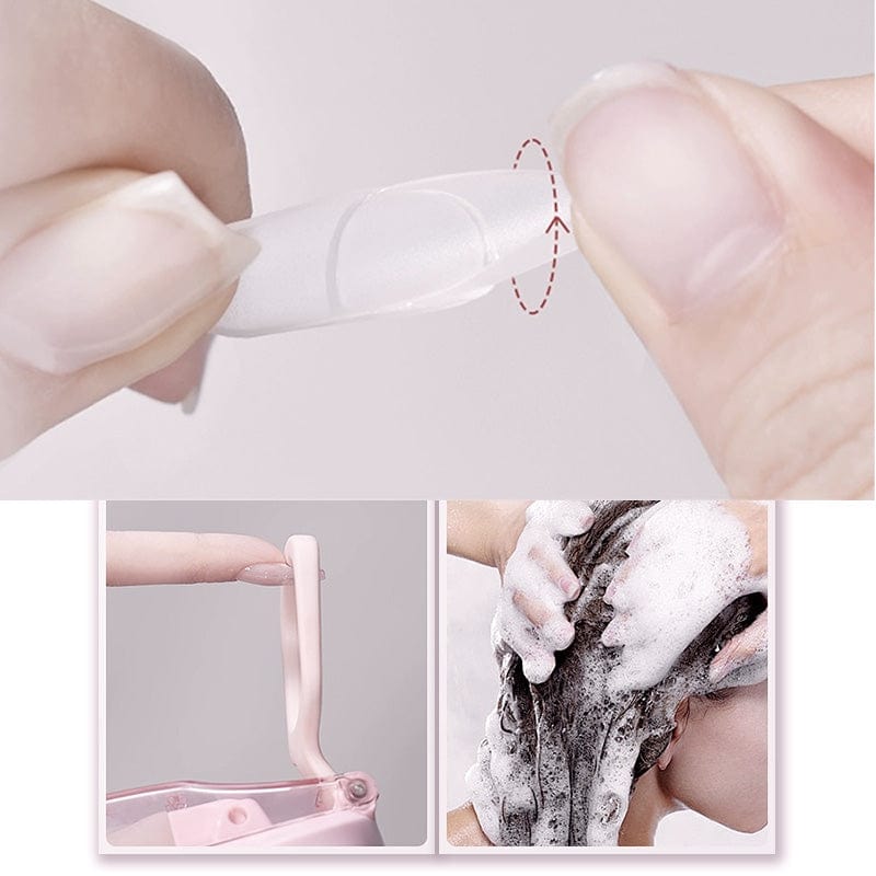 3-in-1 nail art set | Nail glue gel 30 ml + nail glue remover + portable UV nail lamp | For press-on &amp; tips