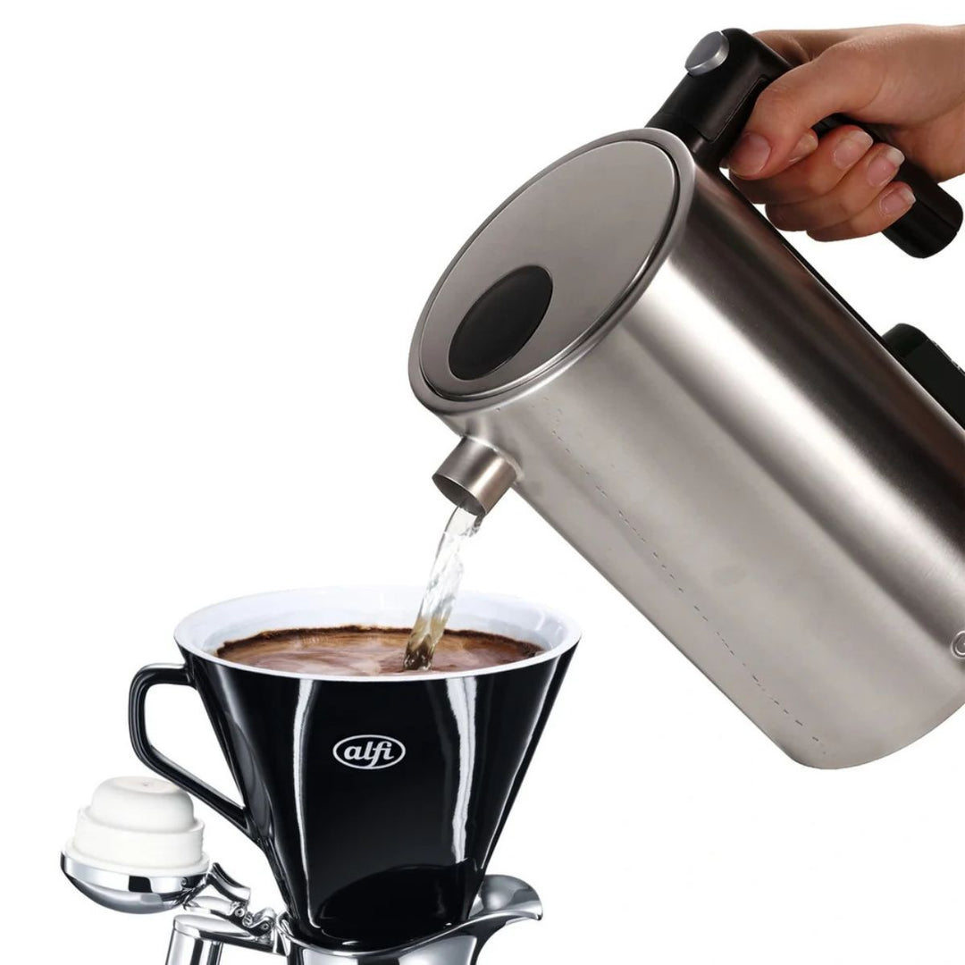 Graef Wasserkocher | 1,2 Liter mit Temperaturwahl, Filterkaffee-Funktion und doppelwandigem Edelstahlgehäuse