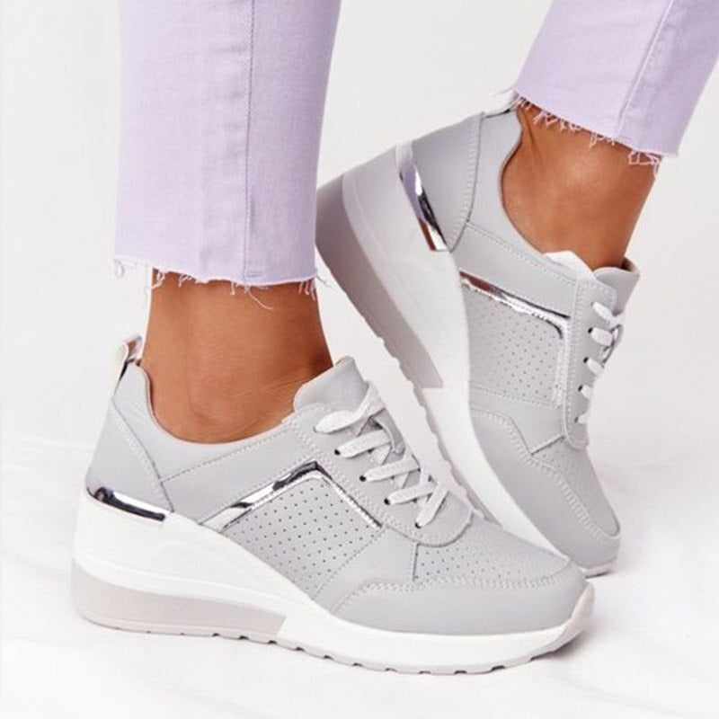 Damen Sneaker Bequem &amp; Modisch | Alltagsschuhe mit Dämpfung &amp; Rutschfester Sohle | Leichte Freizeitschuhe für Jeden Tag