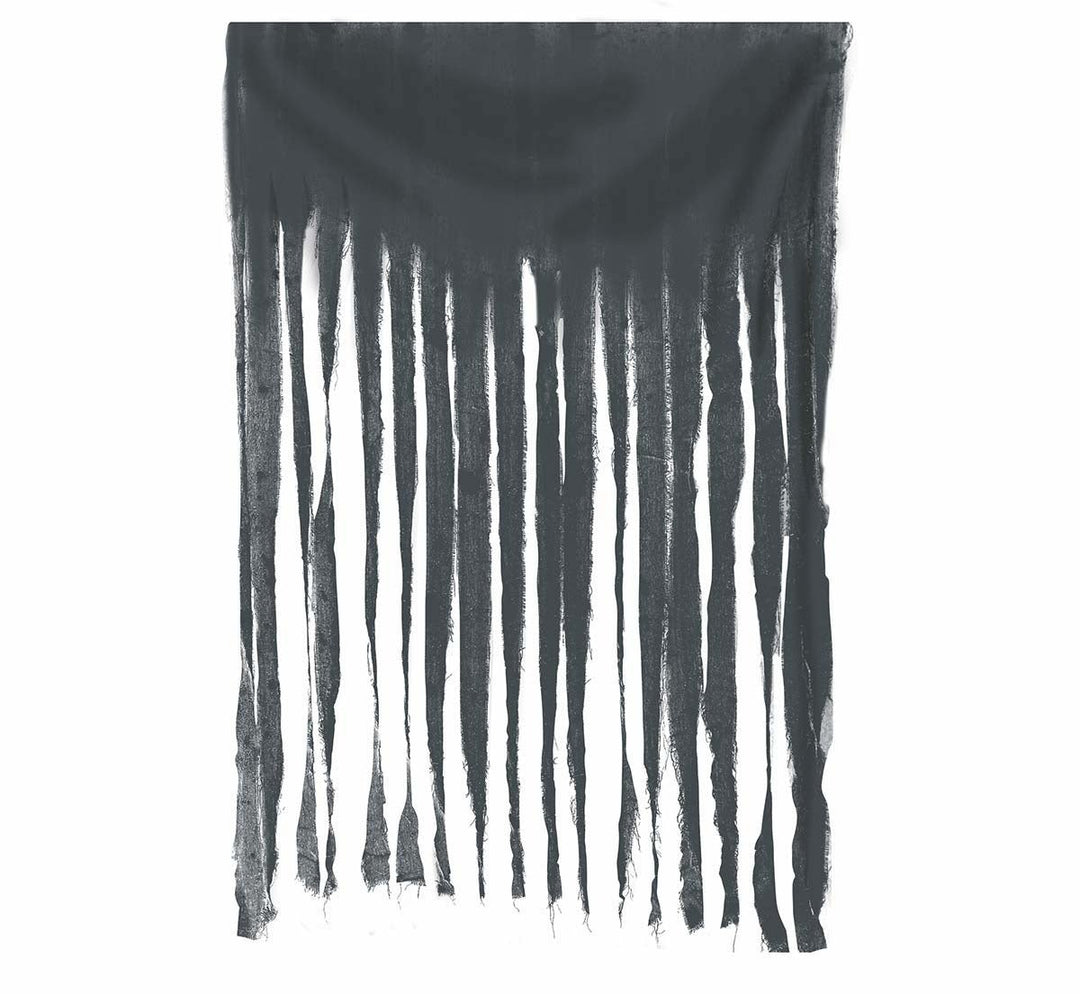 Türvorhang 100 × 200 cm | Grauer Dekovorhang aus Polyester für Türen, Durchgänge und Raumdekoration