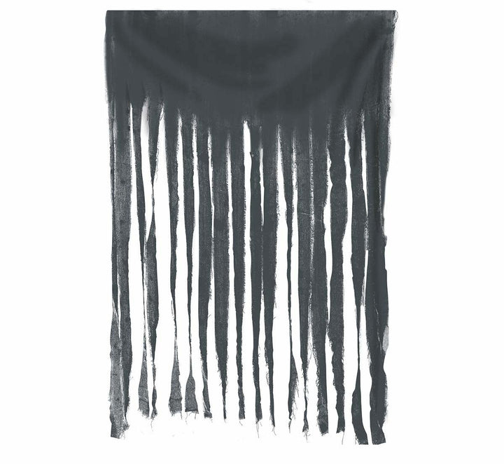 Türvorhang 100 × 200 cm | Grauer Dekovorhang aus Polyester für Türen, Durchgänge und Raumdekoration