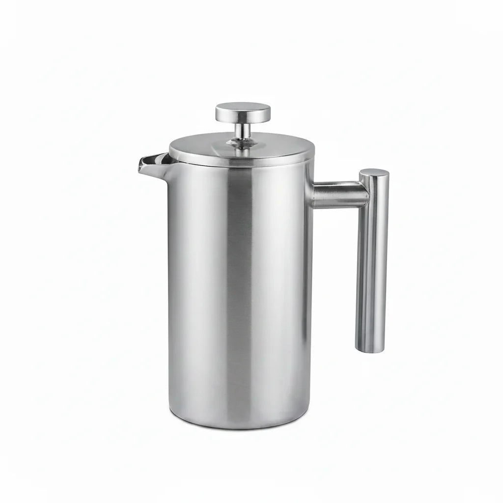 French Press aus Edelstahl | 350 ml Kaffeepresse mit doppelwandiger Isolierung