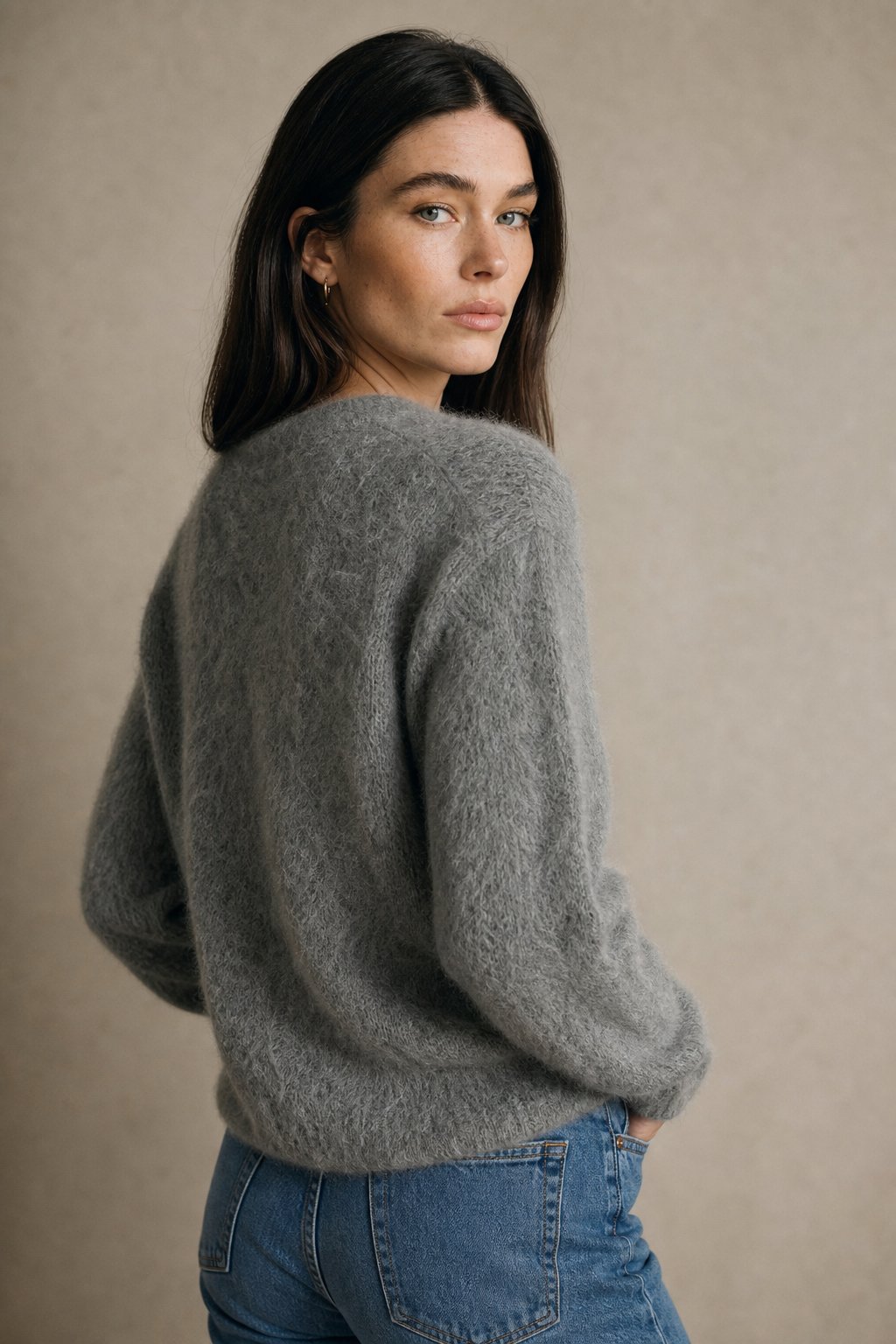 Damen Oversize Strickjacke aus Kunstkaschmir | Weiche warme Strickjacke mit lockerem Schnitt für Alltag, Zuhause und Layering