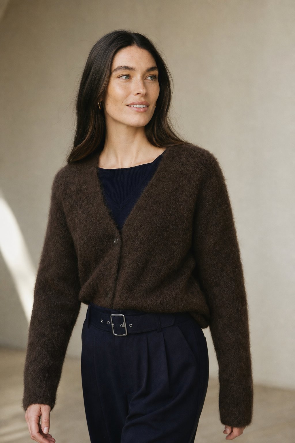Damen Oversize Strickjacke aus Kunstkaschmir | Weiche warme Strickjacke mit lockerem Schnitt für Alltag, Zuhause und Layering