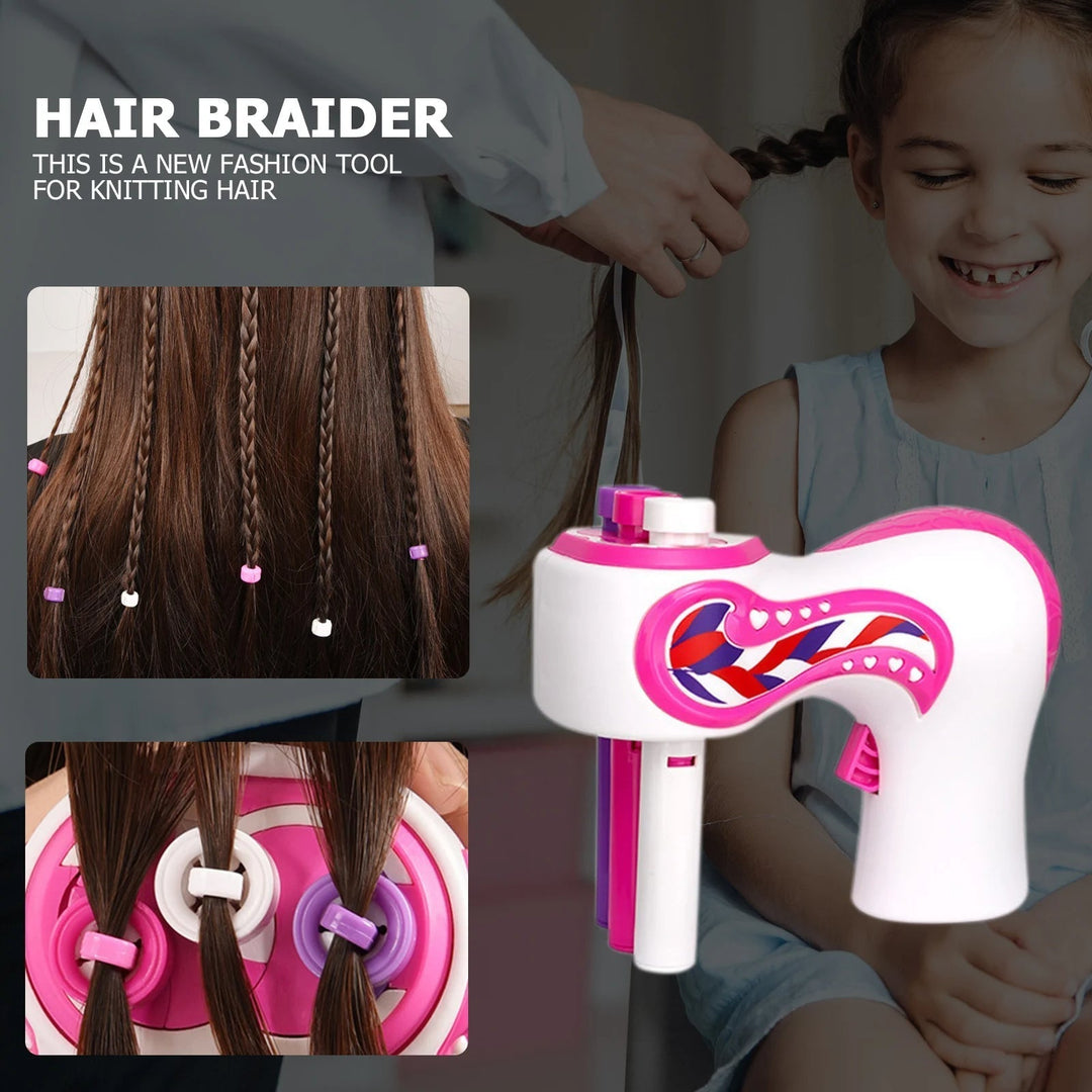 Automatic hair braider for braids | Salon look in seconds, no tangling | Compact &amp; lightweight for on the go | Includes hair ties &amp; instructions