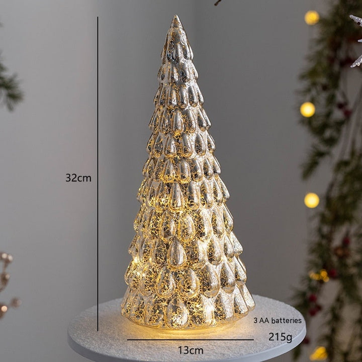 LED Weihnachtsbaum | Beleuchtete Tischdekoration mit warmweißem Licht, Batteriebetrieb und festlichem Baumdesign für Weihnachten