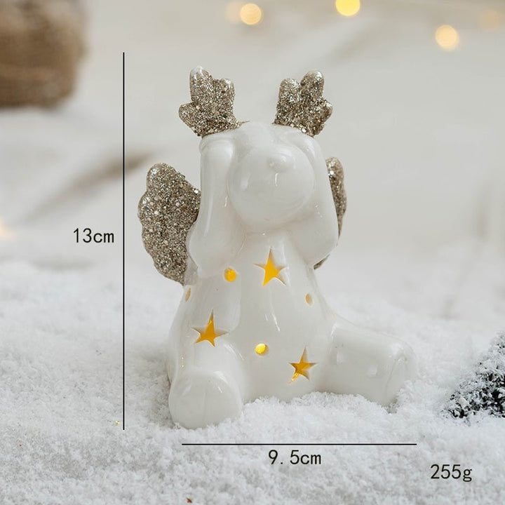 LED Weihnachtsbaum | Beleuchtete Tischdekoration mit warmweißem Licht, Batteriebetrieb und festlichem Baumdesign für Weihnachten