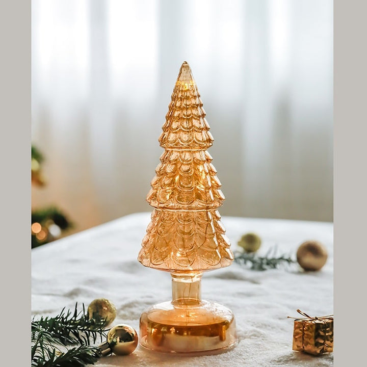 LED Weihnachtsbaum | Beleuchtete Tischdekoration mit warmweißem Licht, Batteriebetrieb und festlichem Baumdesign für Weihnachten