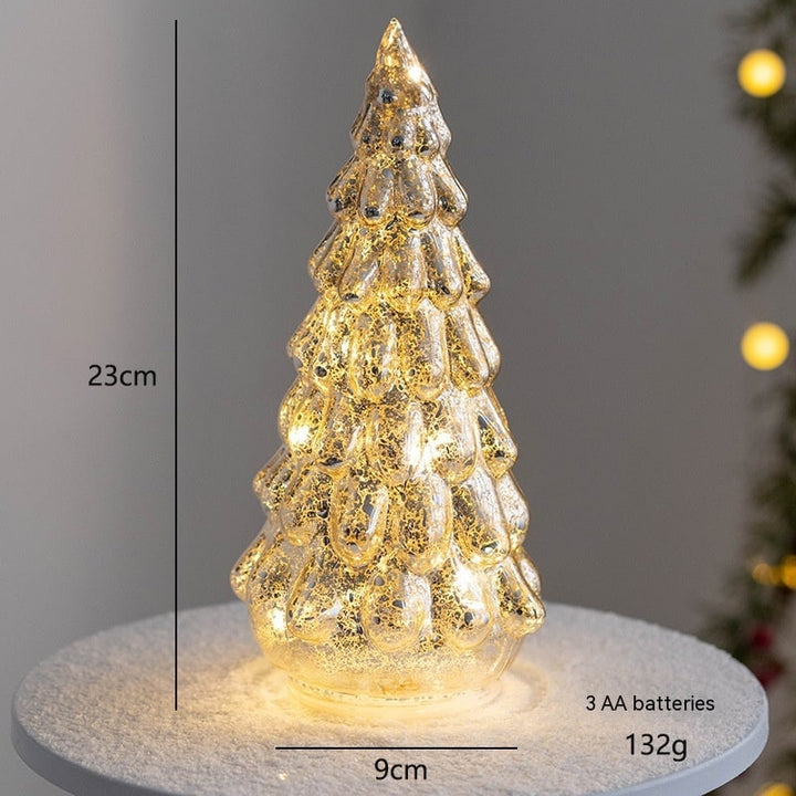 LED Weihnachtsbaum | Beleuchtete Tischdekoration mit warmweißem Licht, Batteriebetrieb und festlichem Baumdesign für Weihnachten