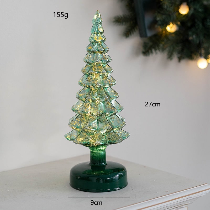 LED Weihnachtsbaum | Beleuchtete Tischdekoration mit warmweißem Licht, Batteriebetrieb und festlichem Baumdesign für Weihnachten