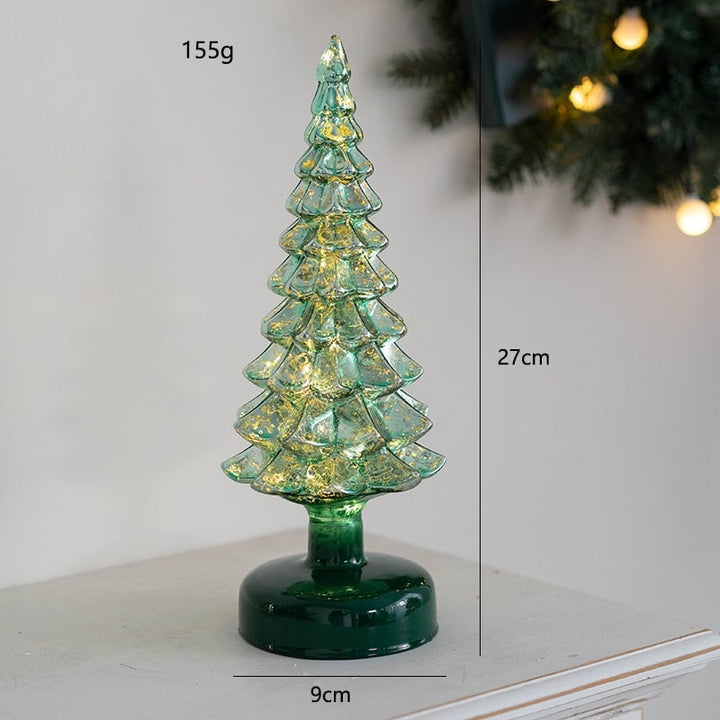 LED Weihnachtsbaum | Beleuchtete Tischdekoration mit warmweißem Licht, Batteriebetrieb und festlichem Baumdesign für Weihnachten