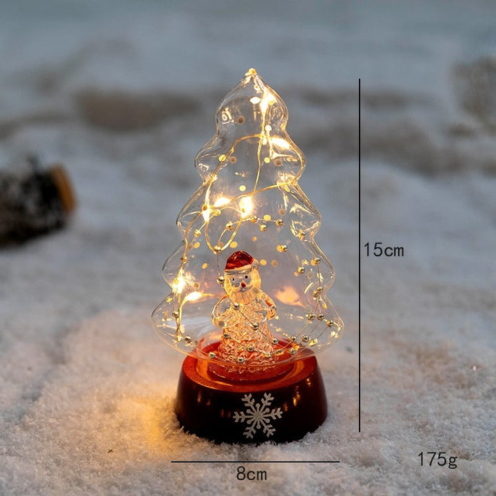 LED Weihnachtsbaum | Beleuchtete Tischdekoration mit warmweißem Licht, Batteriebetrieb und festlichem Baumdesign für Weihnachten