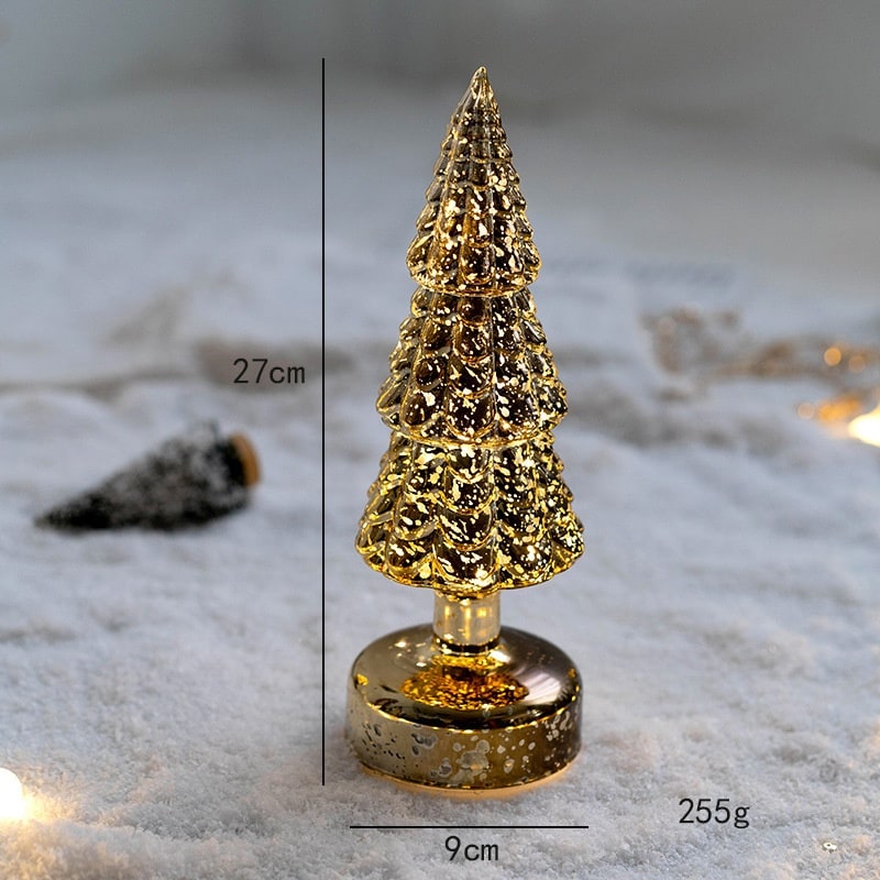 LED Weihnachtsbaum | Beleuchtete Tischdekoration mit warmweißem Licht, Batteriebetrieb und festlichem Baumdesign für Weihnachten