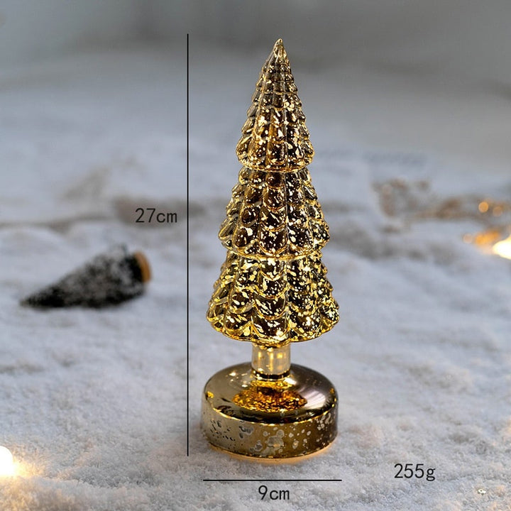 LED Weihnachtsbaum | Beleuchtete Tischdekoration mit warmweißem Licht, Batteriebetrieb und festlichem Baumdesign für Weihnachten
