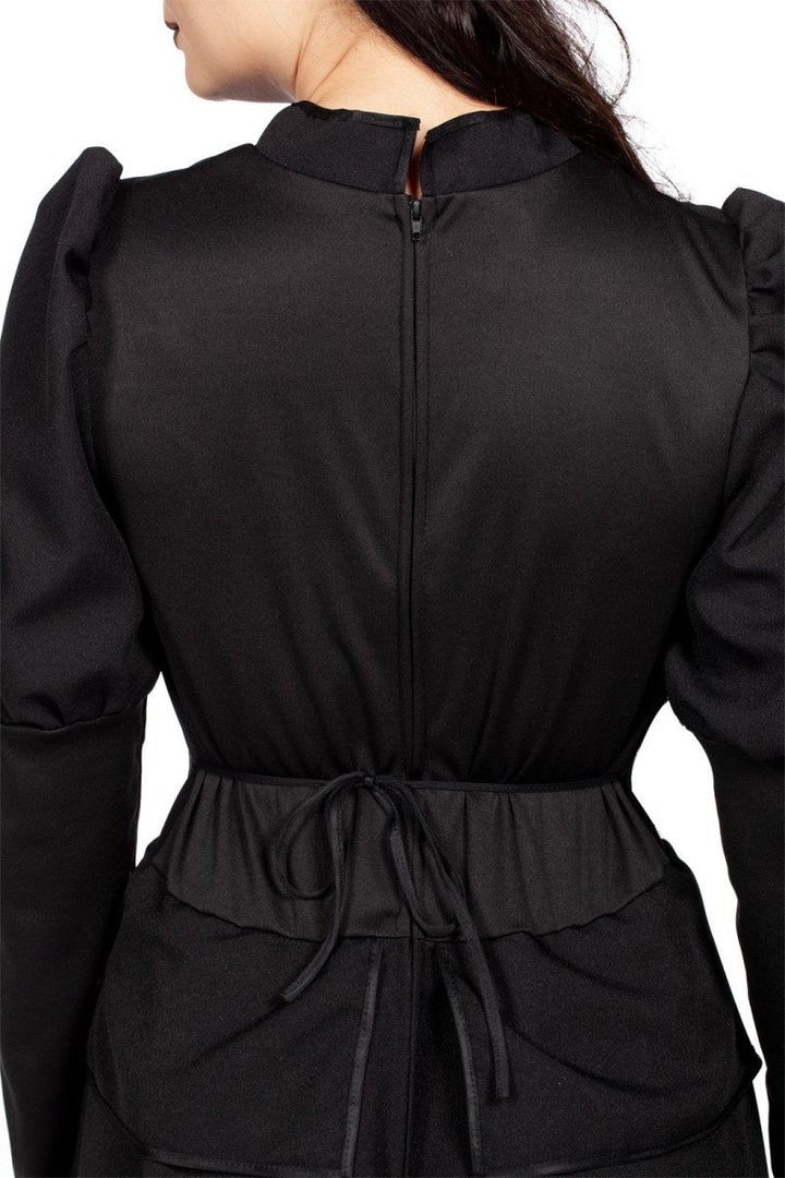 Hexenkostüm Damen | Schwarzes Halloween-Kleid für Hexen-Verkleidung, Halloween-Partys und Mottopartys