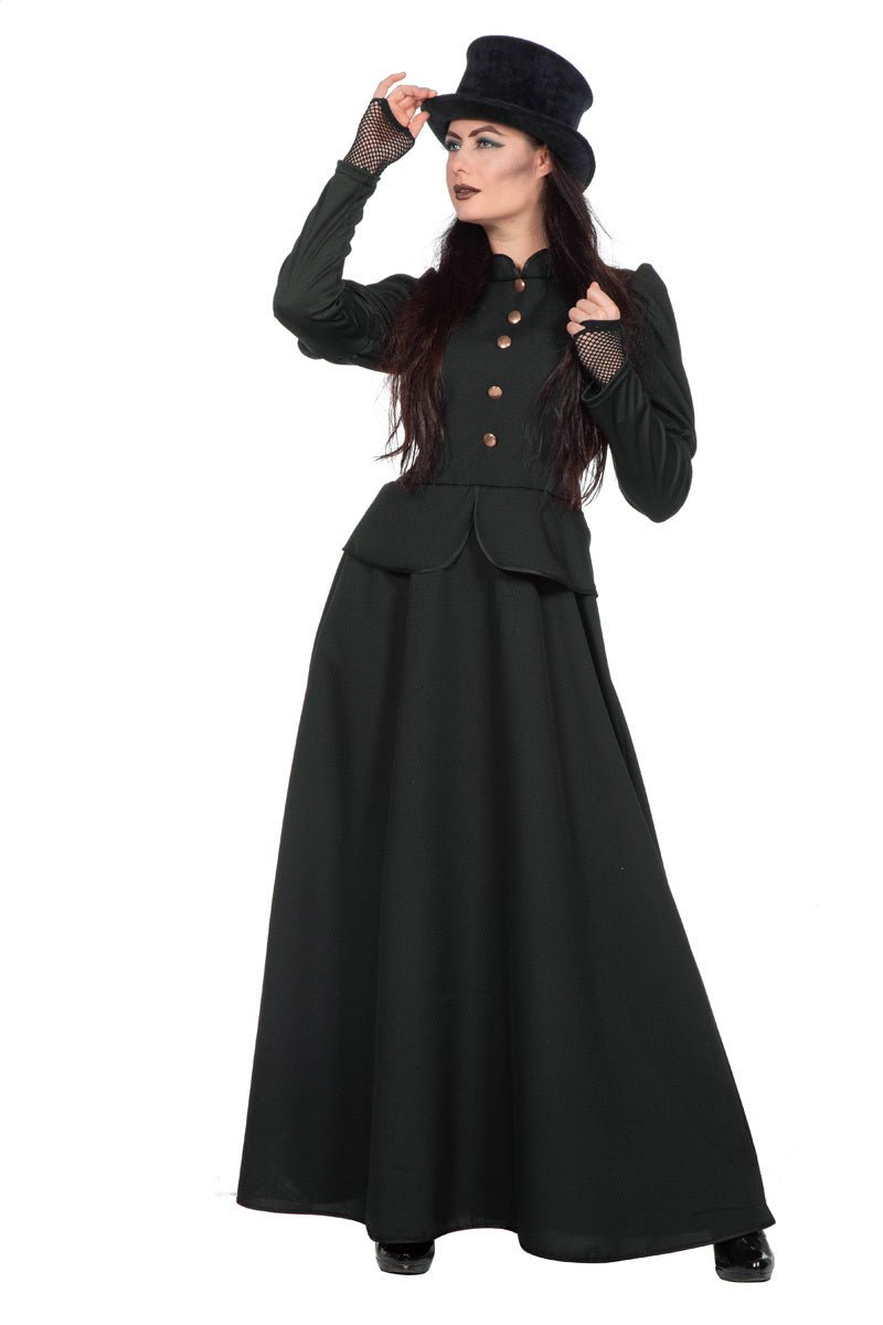 Hexenkostüm Damen | Schwarzes Halloween-Kleid für Hexen-Verkleidung, Halloween-Partys und Mottopartys