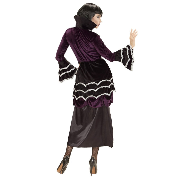Gothic Vampir Kleid Damen | Halloween-Kostüm als düsteres Vampirkleid für Halloween- und Mottopartys