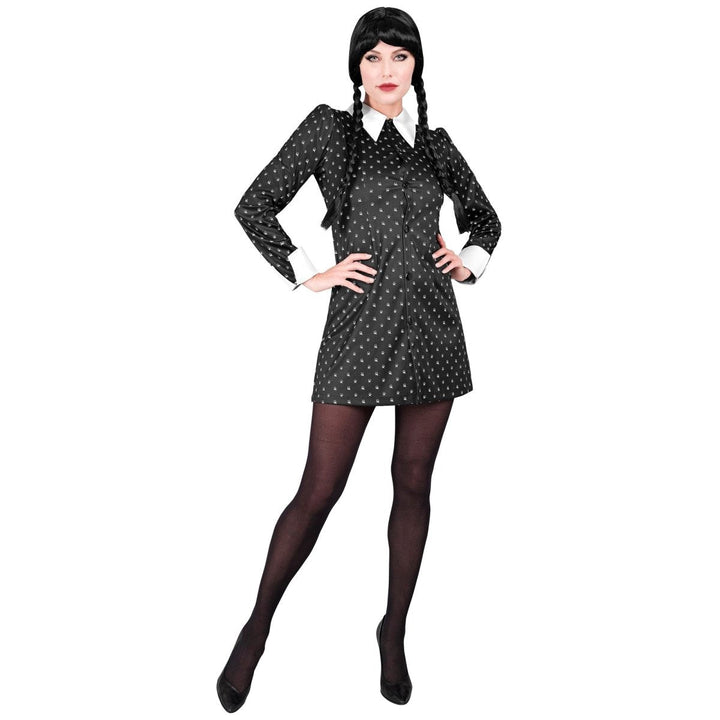 Gothic Kleid Damen | Schwarzes Halloween-Kleid für Gothic-Verkleidung, Halloween-Partys und Mottopartys
