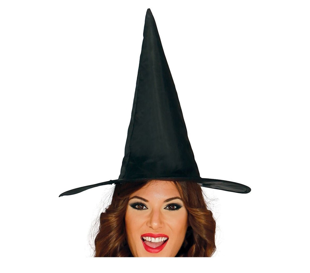 Hexenkostüm Damen 3-teilig | Halloween-Kostüm mit Hexenkleid, Gürtel und Hut für Halloween- und Mottopartys