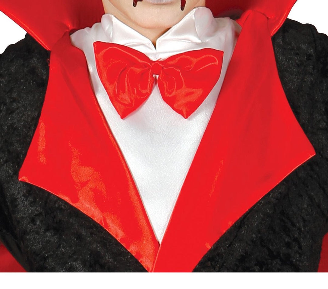 Vampir Kostüm Kinder | Halloween-Kostüm mit Overall, Umhang und Hemd für Halloween- und Mottopartys