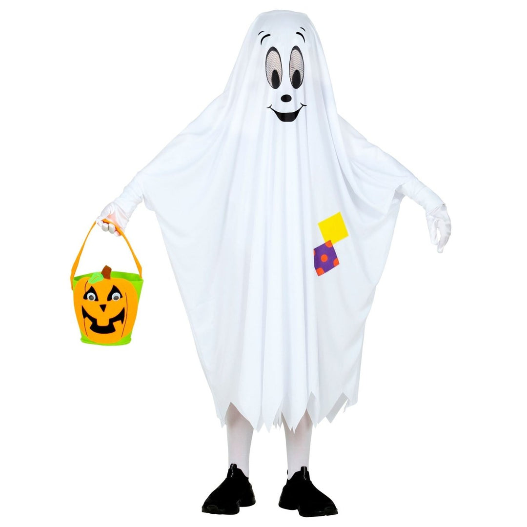 Geist Kostüm Kinder | Weißer Halloween-Poncho für Geister-Verkleidung, Halloween-Partys und Mottopartys
