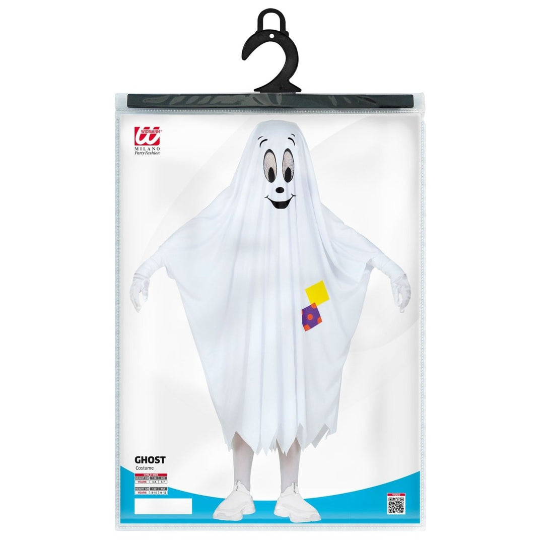 Geist Kostüm Kinder | Weißer Halloween-Poncho für Geister-Verkleidung, Halloween-Partys und Mottopartys