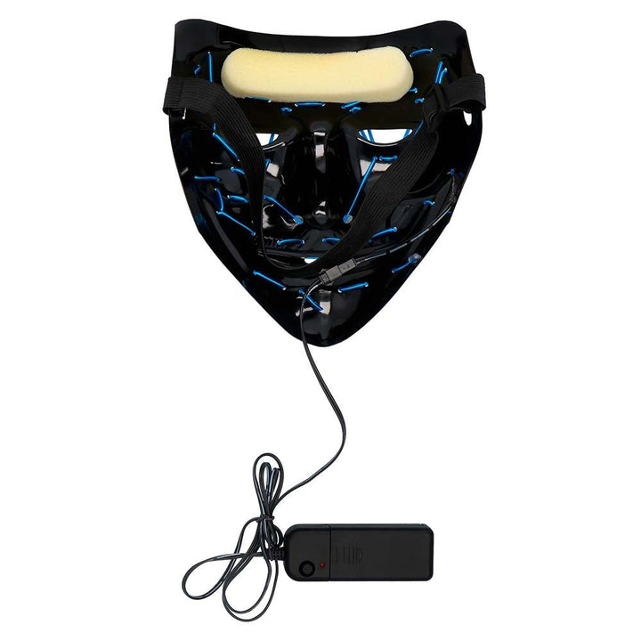 Halloween LED Maske | Blaue Killer-Lächeln Leuchtmaske für Horror-Kostüme, Halloween-Partys und Mottopartys