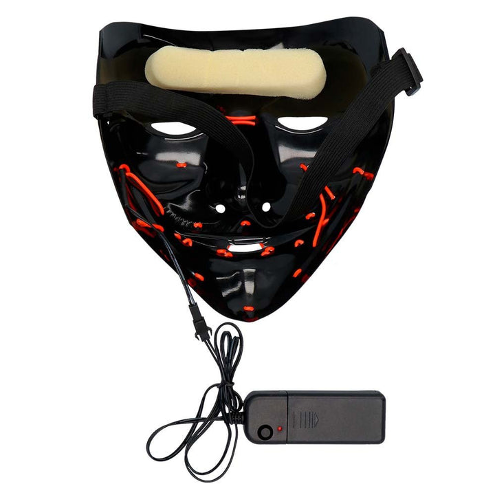 Halloween LED Maske | Rote Killer-Lächeln Leuchtmaske für Horror-Kostüme, Halloween-Partys und Mottopartys