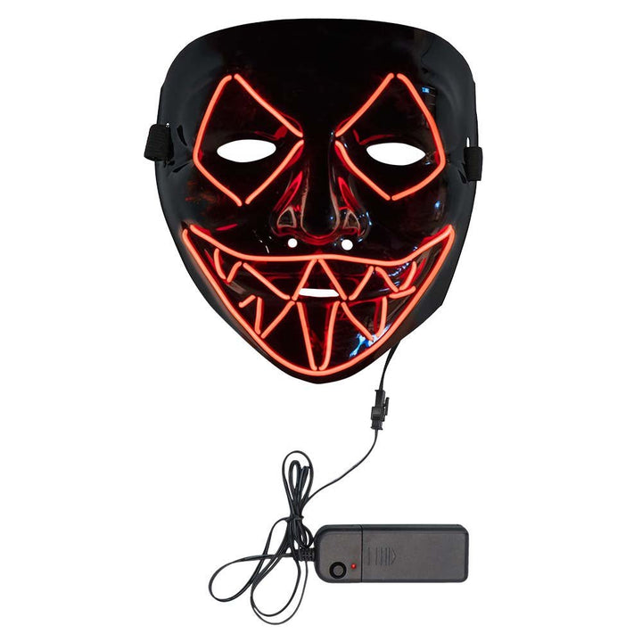 Halloween LED Maske | Rote Killer-Lächeln Leuchtmaske für Horror-Kostüme, Halloween-Partys und Mottopartys