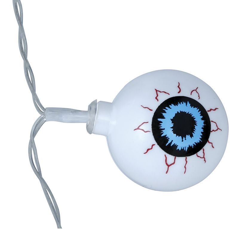 Halloween LED Lichterkette 1,3 m | Lichtgirlande mit leuchtenden Augen für gruselige Halloween-Dekoration