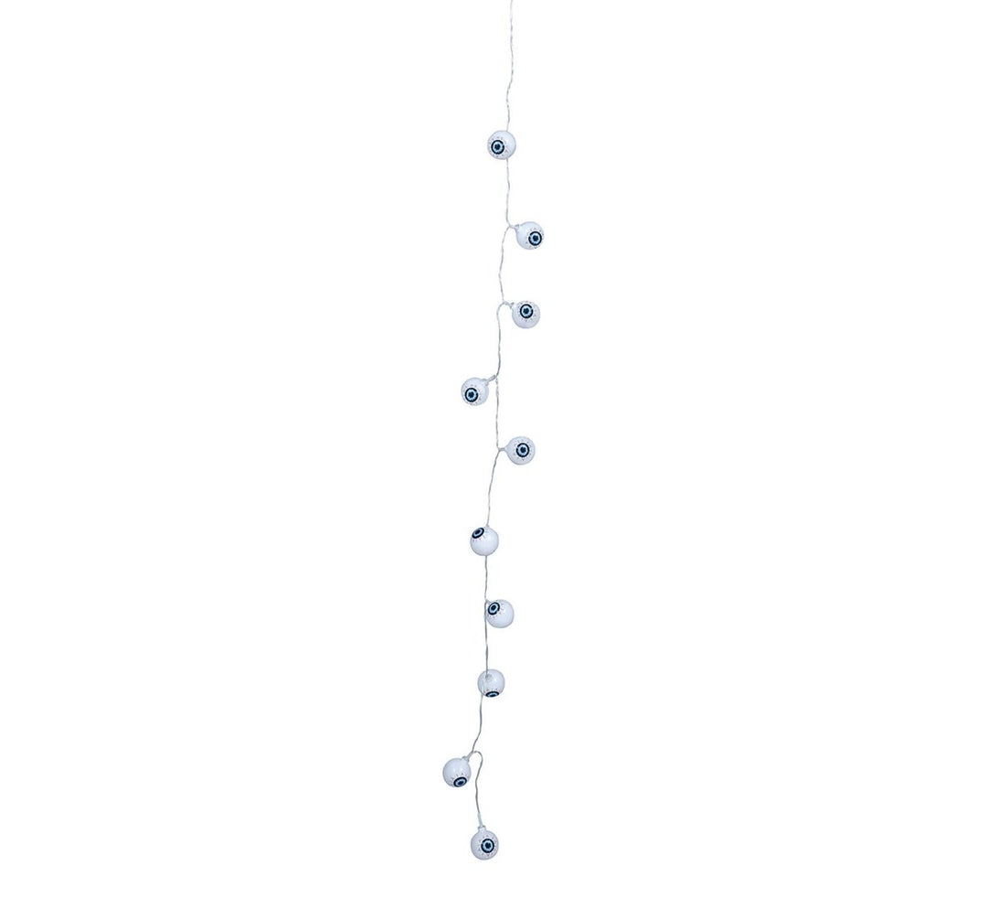 Halloween LED Lichterkette 1,3 m | Lichtgirlande mit leuchtenden Augen für gruselige Halloween-Dekoration