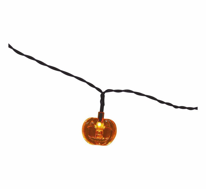 Halloween LED Lichterkette 1,55 m | Lichtgirlande mit Kürbissen für gruselige Halloween-Dekoration und Partys
