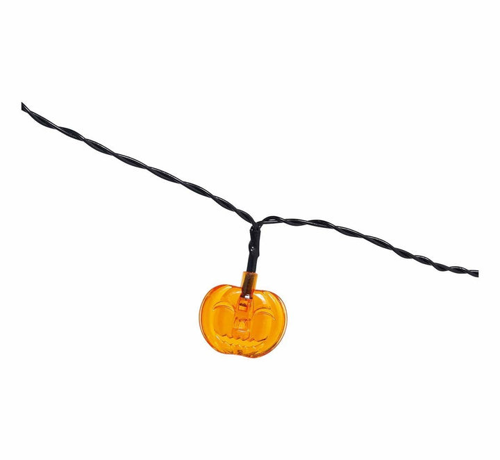 Halloween LED Lichterkette 1,55 m | Lichtgirlande mit Kürbissen für gruselige Halloween-Dekoration und Partys