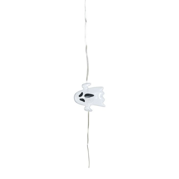 Halloween LED Lichterkette Gespenster 1,2 m | Geister Girlande mit Batteriebetrieb für Halloween-, Fenster- und Partydeko
