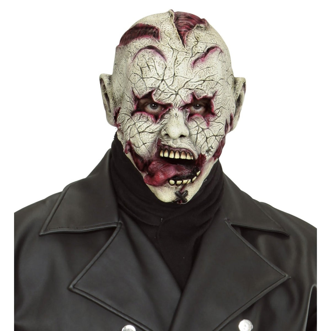 Horror Clown Maske Halloween | Weiße Clownmaske mit blutigem Look für Horror-Kostüme, Halloween- und Mottopartys