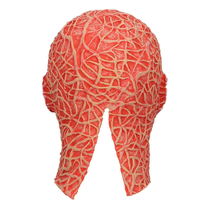 Halloween Horror Maske Erwachsene | Rote Latex-Kopfmaske mit gehäutetem Gesicht für Monster- und Gruselkostüme