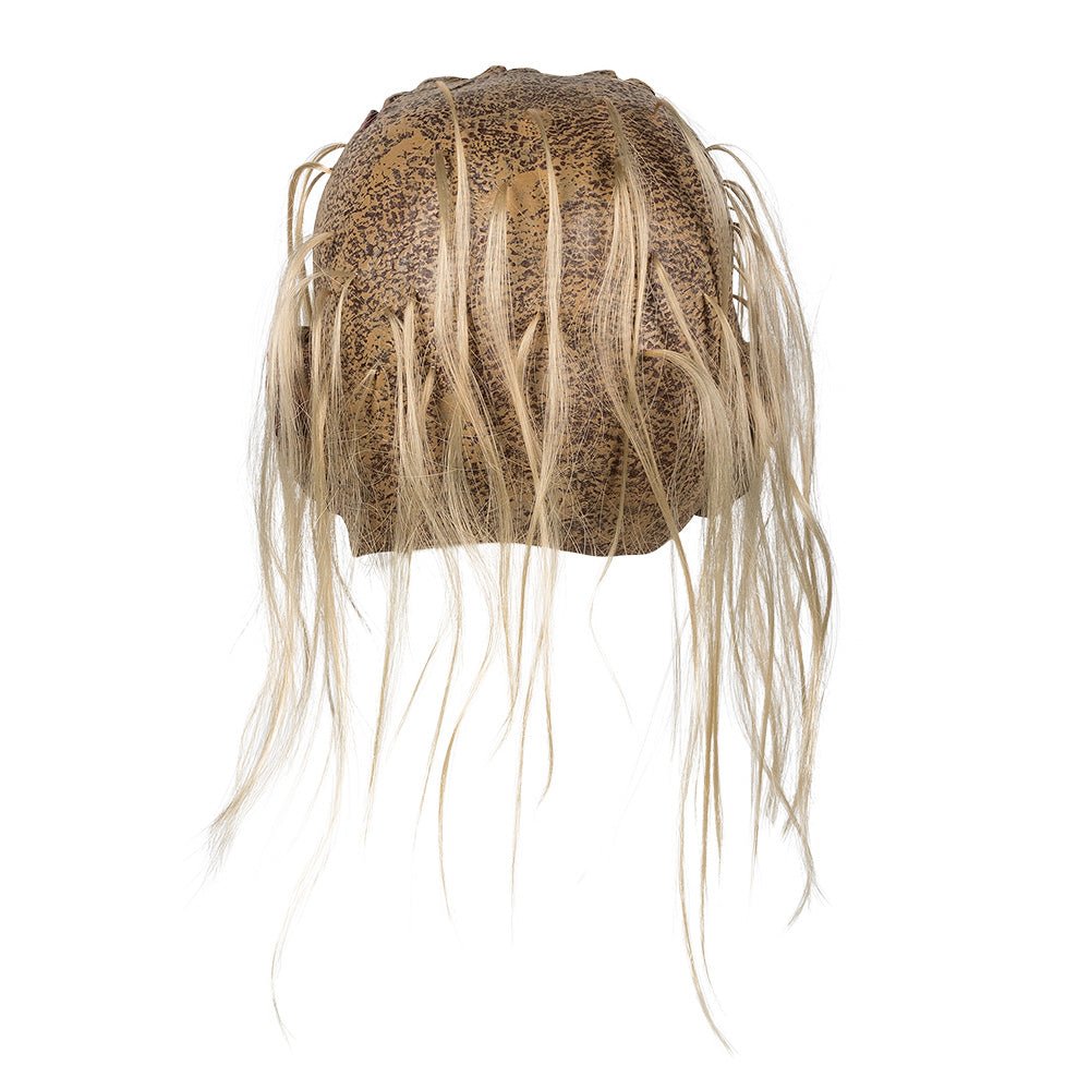 Zombie Maske Halloween | Latex-Gruselmaske mit Wunden, verrotteter Haut und Haaren für Horror- und Zombie-Kostüme