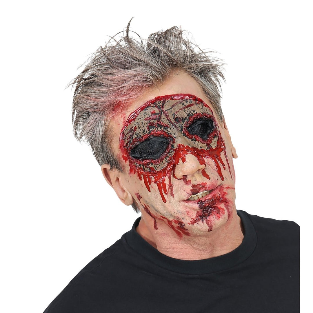 Zombie Augen Maske | Halloween-Maske aus Latex mit Zombie-Augen für Horror-Kostüme und gruselige Mottopartys