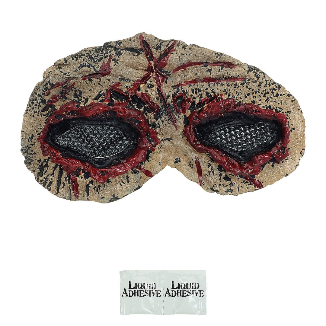 Zombie Augen Maske | Halloween-Maske aus Latex mit Zombie-Augen für Horror-Kostüme und gruselige Mottopartys