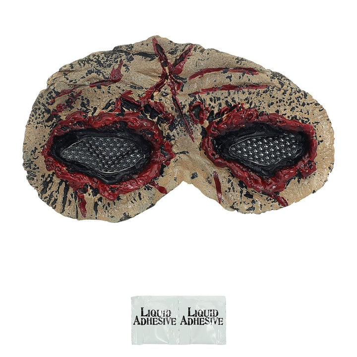 Zombie Augen Maske | Halloween-Maske aus Latex mit Zombie-Augen für Horror-Kostüme und gruselige Mottopartys